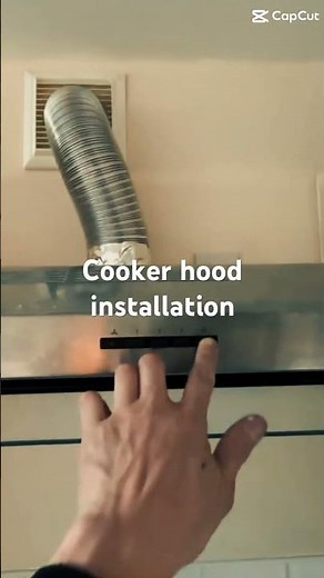 Cooker hood installation