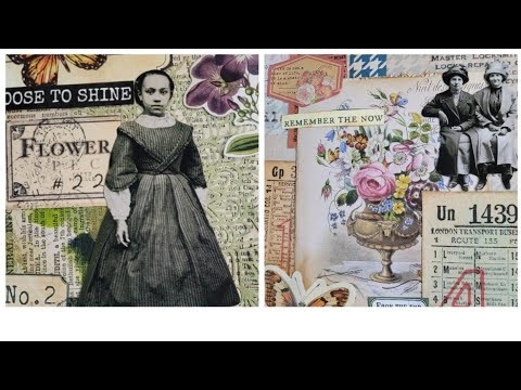 Tim Holtz Inspired Collage Pocket Journal