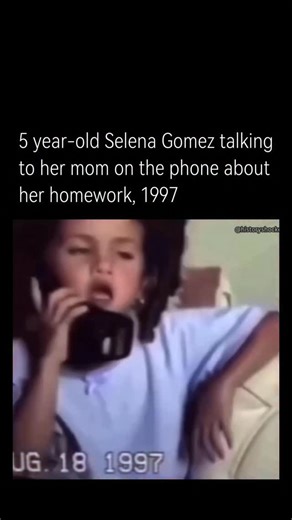 Past Core | In August 1997, five-year-old Selena Gomez was caught on home video talking on the phone with her mom, Mandy Teefey, about her homework.... | Instagram