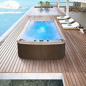 [Hot Item] Hot Tub Above Ground Wood Whirlpool Swimming Pool Swim SPA 4 Meter Shell Outdoor