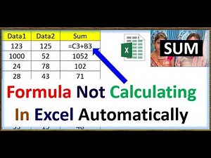 formula not calculating in excel automatically | formula not calculating in excel | EXCEL