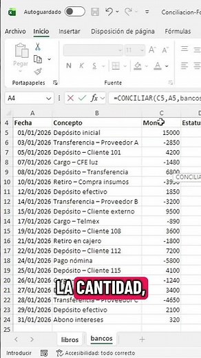 Excel Reconciliation Formula #Reconcile #reconciliation #excelformulas #exceltips #exceltricks