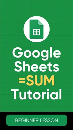 How to SUM in Google Sheets (Quick Tutorial)