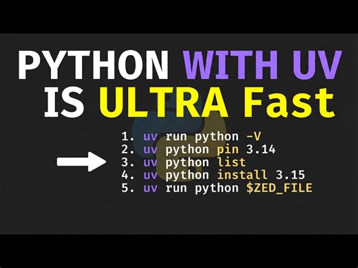 【熟肉】Python 配合 UV：速度极快 - Indently