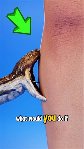 What would you do if a snake bit you?😱