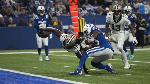 Alvin Kamara FULL STRETCH on the TD | Saints-Colts Highlights