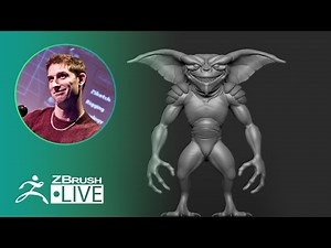ZBrush 2020 - 3D Model an 80's Gremlin - Pixologic Paul Gaboury - Did You Know That? LIVE - Part 4