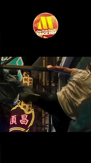 Jin Zhang’s Epic Showdown on Signboard Street! #movie #kungfu #action #wuxia