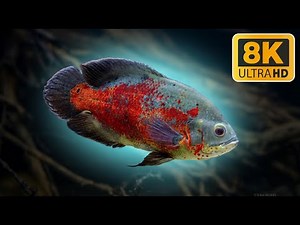 Massive Oscar Fish Tank with Stunning Close-Ups