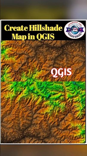 QGIS Hillshade Tutorial | DEM to 3D Terrain in Seconds! #shorts