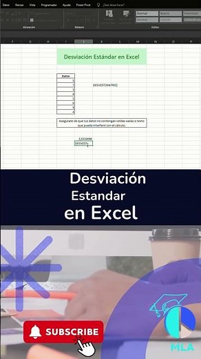Así se saca la desviación estándar en Excel #exceltutorial #exceltips #exceltricks #excel