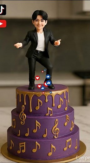 BTS Jungkook Birthday Cake Reveal – Too Beautiful to Eat! 💜🎂