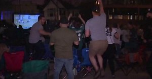 Super Bowl LII: Philadelphia Eagles fans' raucous celebrations