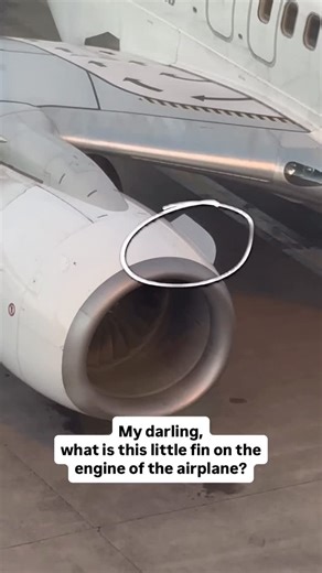 Miguel Pengel on Instagram: "Most people rarely notice them, but those little fins on the side of an engine nacelle (called strakes) actually do a huge job. When a big engine sits in front of a wing, it disrupts the airflow and can cause the flow to separate at high angles of attack. That makes the wing lose lift right where you don’t want it. The strake generates a controlled vortex that helps in keeping airflow attached to the wing and stable during takeoff, landing, and low-speed manoeuvres. 