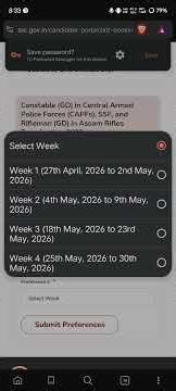 SSC GD WEEK PREFERENCE KAISE KARE II SSC GD SLOT BOOKING ❤️😍
