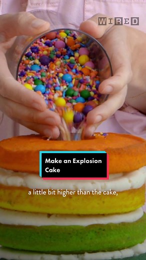 How to Make a Colorful Explosion Cake at Home
