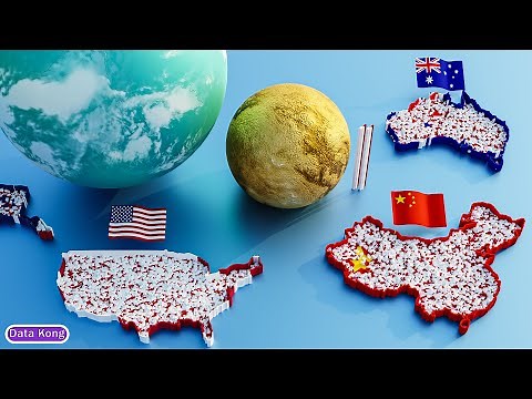 Countries Size Comparison VS Monaco