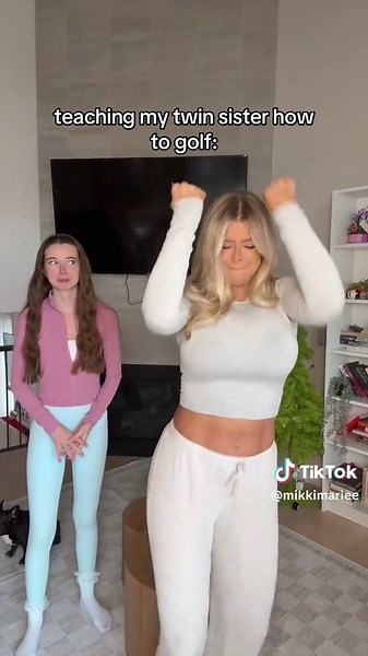 Teaching My Twin Sister How to Golf