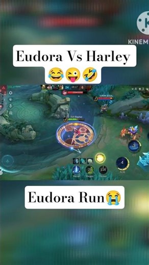 Eudora Vs Harley 😂 #mlbb #mobilelegends #shorts #harley
