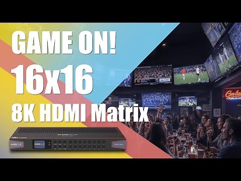 Pro AV Routing in 8K & Auto-Downscaling - Hands-On BZBGEAR BG-8K-1616MA HDMI Matrix Switcher