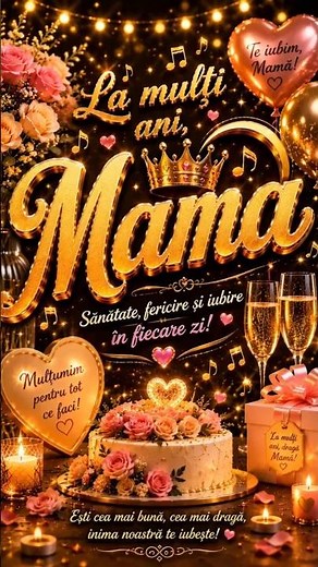 🎶 La Mulți Ani, Mama! 💖 | Cea Mai Frumoasă Melodie Pentru Mama 🎂✨