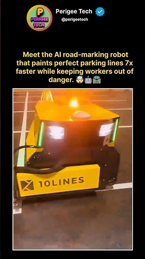 Meet the AI Robot That Paints Perfect Roads by Itself! 🤖🛣️