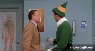 Elf (2003). Buddy goes to the doctor on Make a GIF
