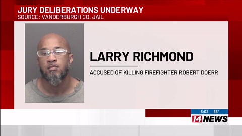 Jury gives verdict on man accused of murdering Evansville firefighter