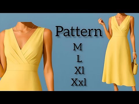 ✂️🧵 How to Draft a Long Women's Dress Pattern | Step-by-Step Pattern Making Tutorial 📐👗