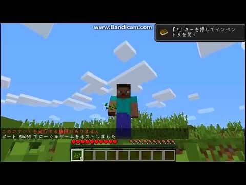 Minecraft PCデモ版 クリエイティブにする方法