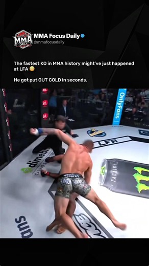 The fastest KO in MMA history might’ve just happened at LFA 🤯