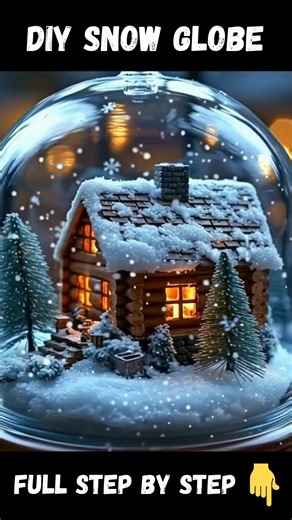5.9K views · 24 reactions | DIY Snow Globe Materials: Clear jar (mason jar or clear glass jar) Figurines or scene (small plastic trees, miniature winter-themed toys, houses, or animal figurines) Baking soda (1/2 cup to 1 cup) Full STEP BY STEP in First (C.o.ʍ.m.е.ո.τ)  Enjoy ❤️ | Charming Recipes | Facebook