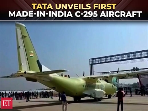 India’s first privately built military aircraft C-295 rolled out by Tata in Gujarat