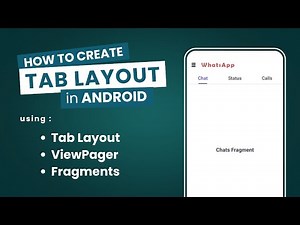 Tab Layout with Fragments in Android Tutorial | How to Create Tab Layout with ViewPager & Fragments