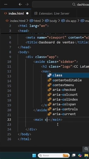 #html #html5 #main #estructurahtml #webdev #frontenddev #coding #devtips #shorts #codigolatam