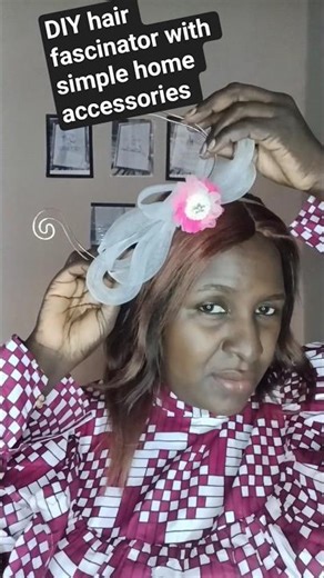 Do it yourself hair fascinator at home in few ìminutes #tutorials #diy #shorts