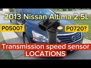 2013-2018 Nissan Altima 2.5L Transmission speed sensor LOCATIONS. Output and primary speed sensors