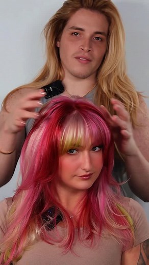 Alejandro lopez on Instagram: "STRAWBERRY SHORTCAKE HAIR 🍓 Inspired by @strawberryshortcake strawberry shortcake! I hope this gives you all nostalgia ! I Ofcourse used all @pravana vivids ! For her pink I mixed pink with clear pastel and afew drops magenta for her red I mixed red with some green to darken and for her green I mixed clear pastel with aquamarine and afew drops yellow her hair was protected using @olaplex no 1 !! We are loving this look !! . . . #hairtransformation #hairconsultatio