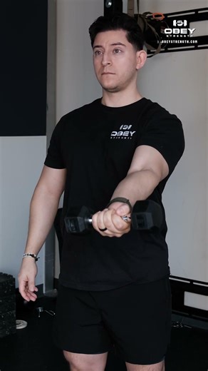 Dumbbell Eccentric Shoulder Flexion | Dr. Dave Strength x Obey Strength