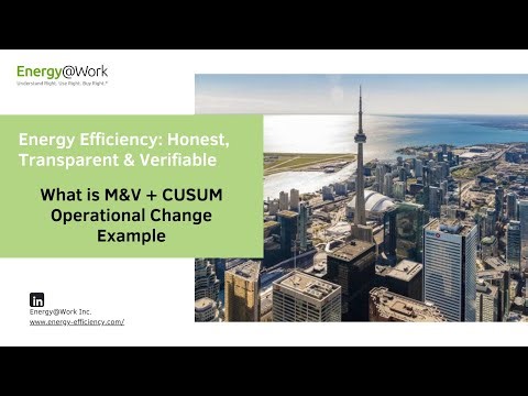 What is M&V + CUSUM Operational Change Example