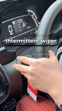 What is an intermittent wiper - Complete function of the car wiper lever