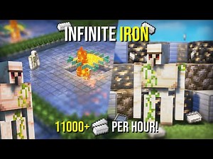 Minecraft's MEGA IRON FARM Bedrock 1.19 - 11,000+ PER HOUR !
