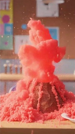 Kids Science: Crazy Volcano Experiment! 😱🌋 #shortvideo #trendingshorts #scienceshorts #DIYVolcano
