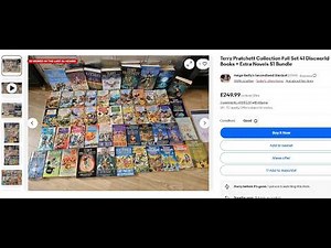 Reselling Terry Pratchett Books ~ Compiling full Discworld Collection secondhand from Charity Shops!