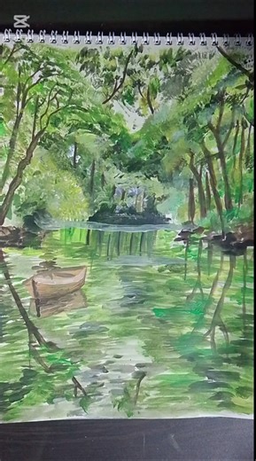 Super realistic scenery drawing. #realistic #scenery #artist #watercolor #art #of #anything