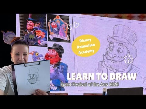 How to Draw: Disney’s Dream Finder at Epcot’s Festival of the Arts ~ Disney Animation Academy