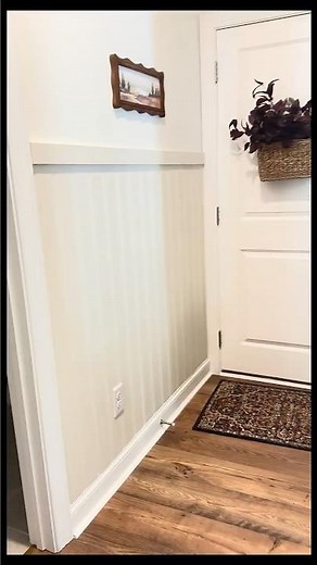 Quick Entryway Makeover | Beadboard + SW Natural Choice