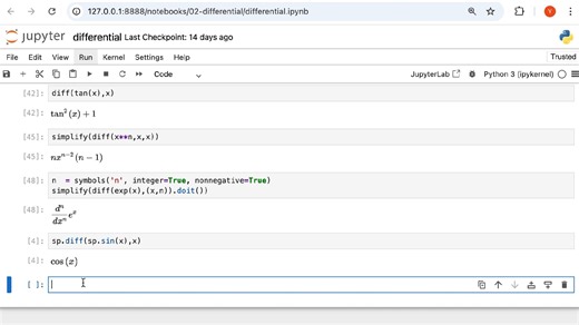 Sympy复习高等数学-02微分