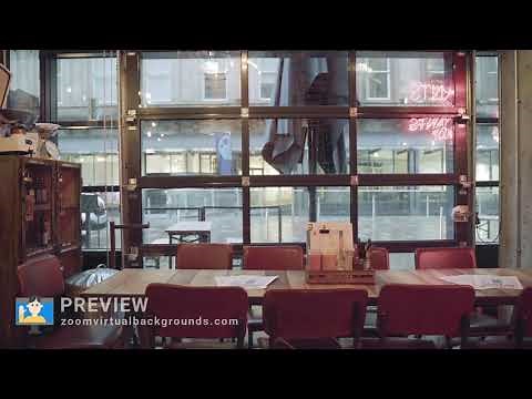 Cafe Zoom Virtual Background Preview