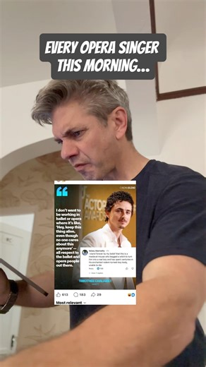 Every Opera Singer This Morning #opera #timotheechalamet #comedyshorts